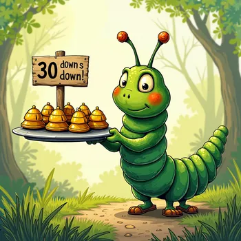 Jumping Caterpillar with Five Bells