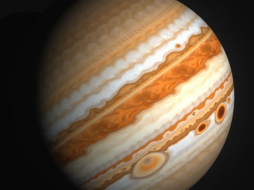 Jupiter Pattern Image Jupiter Close-Up - Tangra AI Image Generator