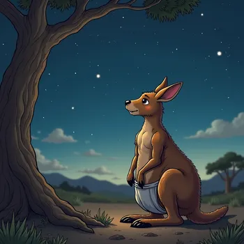 Kangaroo's Night Struggle