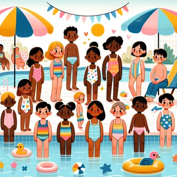 Kid's Swim Rules Illustrated