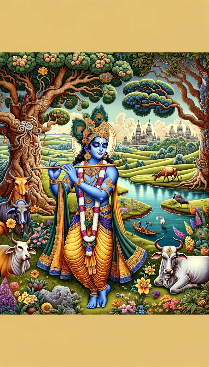 Krishna - Krishna - AI image generated with Art