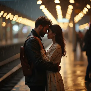 Love on a Rainy Platform