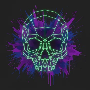 Luminous Cranium Abstract