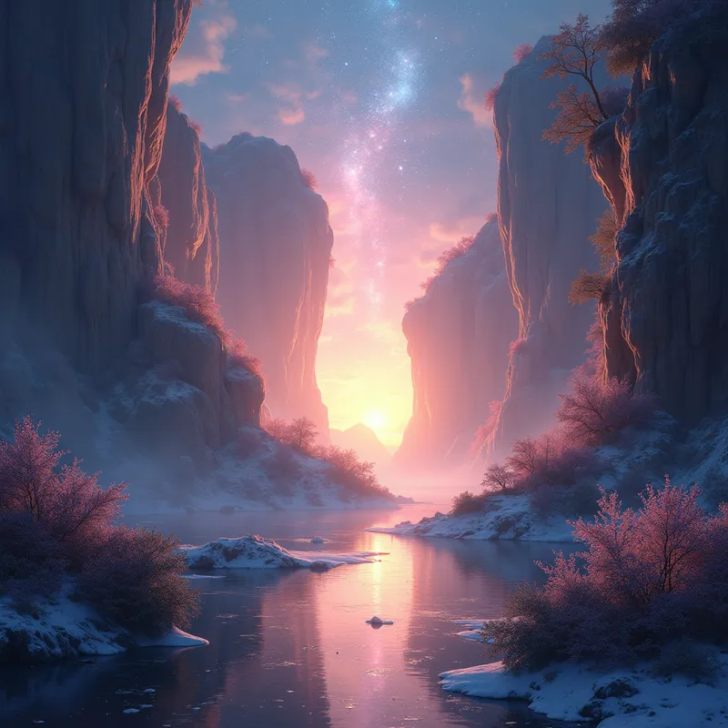 Luminous Ethereal Realm - Luminous Ethereal Realm scenery - AI image generated with Photorealistic 2