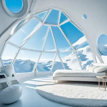 Lunar Dome House with Planet View