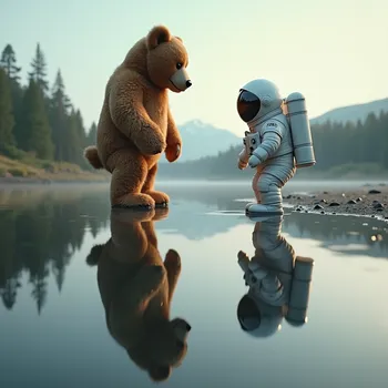 Majestic Teddy Bear Gazing