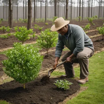 Man Planting Tree