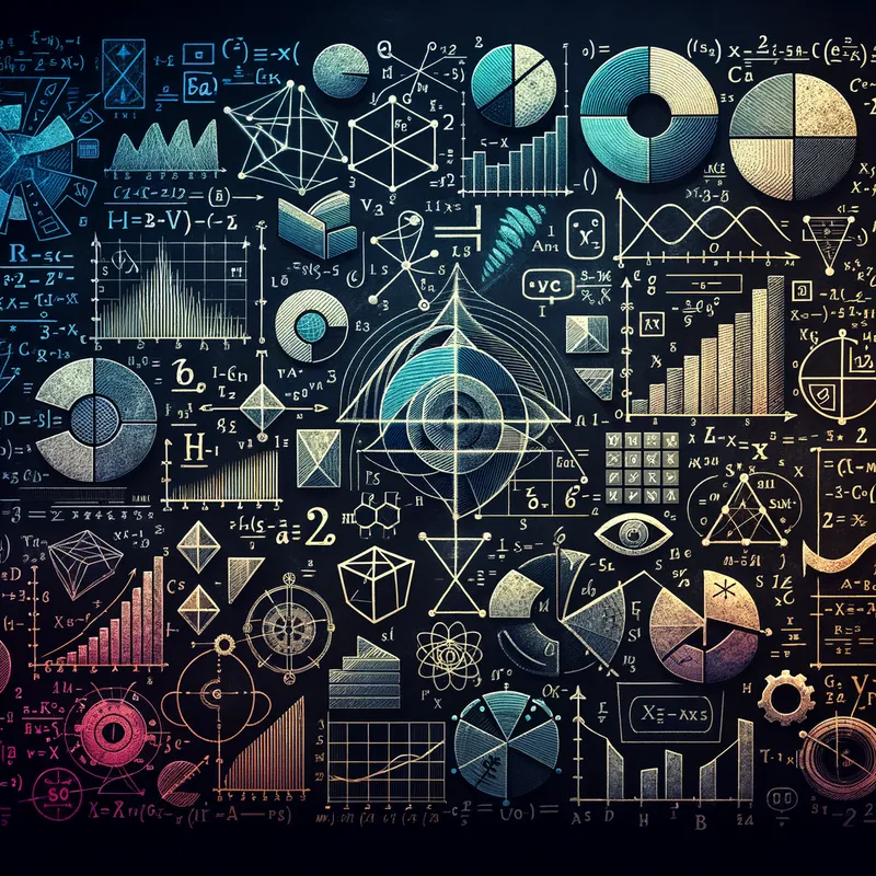 Math Masterpiece Visualization - Math - AI image generated with Art