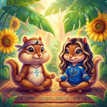 Meditating Chipmunk Harmony