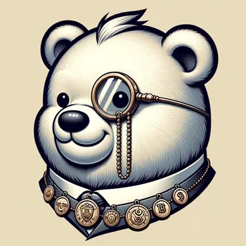 Meme Coin Bear Monocle