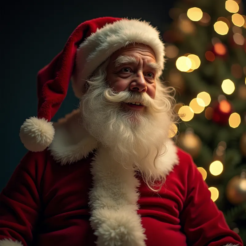 Merry Beam Visuals - That from a Beam video comes the name SYM AUDIOVISUALS and a message of Merry Christmas - AI image generated with Photorealistic 2