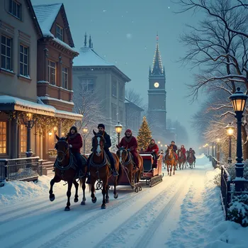 Merry Sleigh Ride Through Town