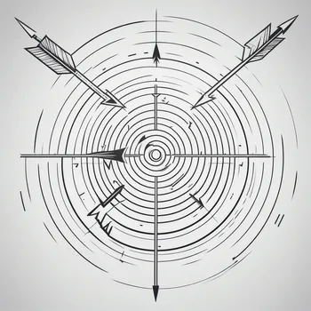 Minimalist Cyberpunk Bullseye Target