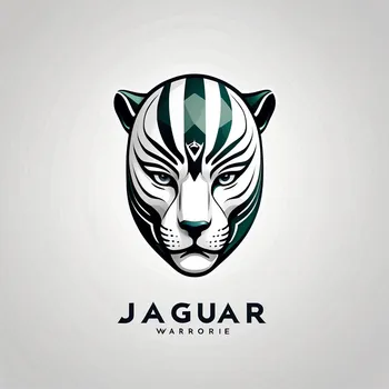 Minimalist Jaguar Warrior Emblem