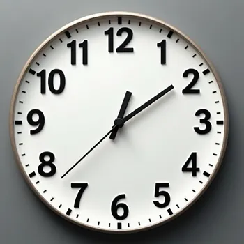 Minimalist Letter Clock with Subtle Hands