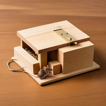 Minimalist Wooden Mouse Trap