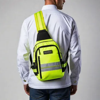 Modern Hi-Viz Sling Bag Back View