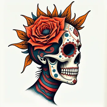 Modern Sugar Skull