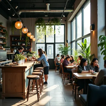 Modern Urban Coffee Oasis