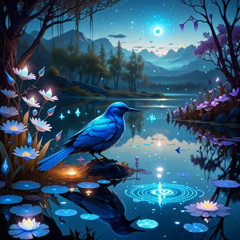 Moonlit Arcane Featherbird