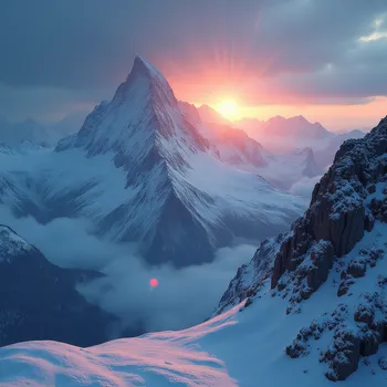 Mountain Peak Sunrise