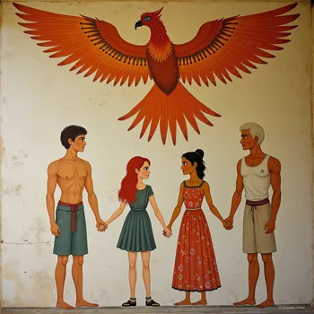 Mural of the Flaming Phoenix