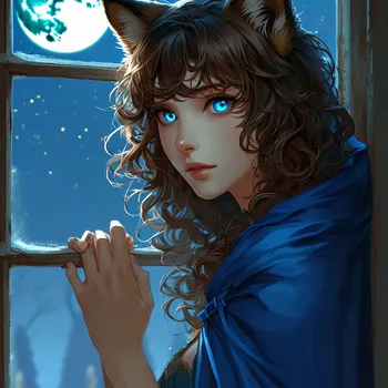 Mystical Wolf-Eared Enchantress