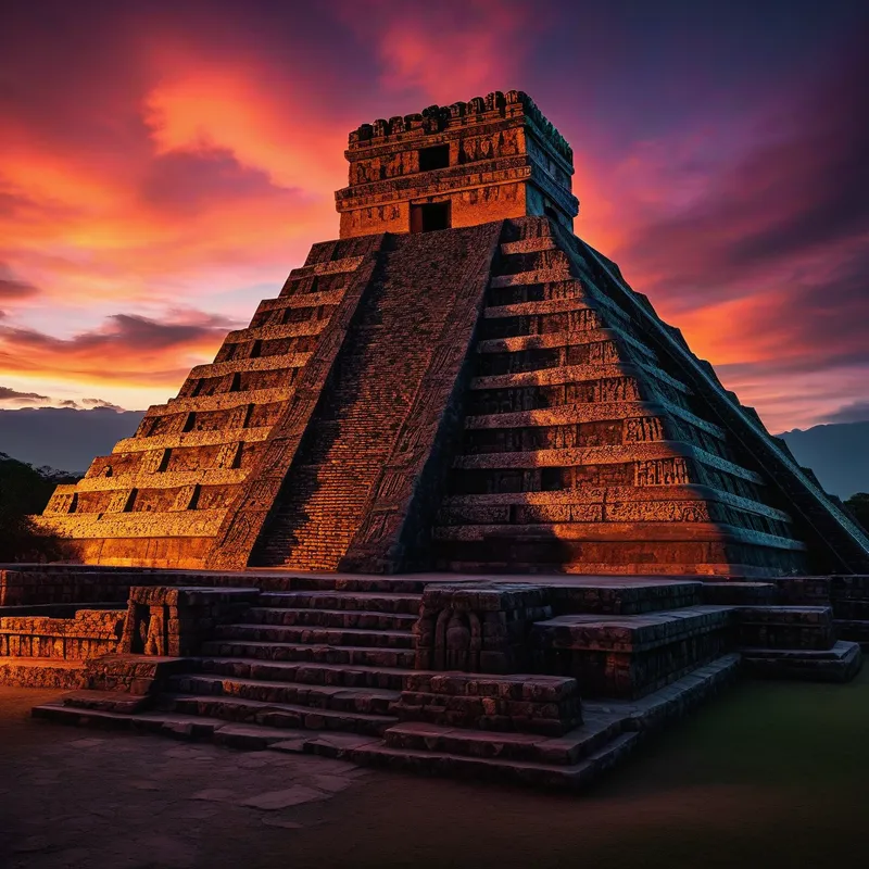 Mythic Aztec Twilight - Tangra AI Image Generator