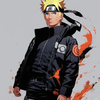 Naruto in Black Attire