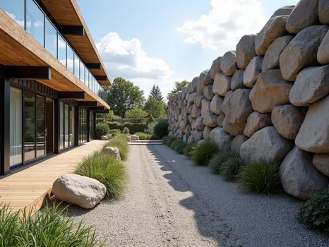 Natural Stone Carpark Separator