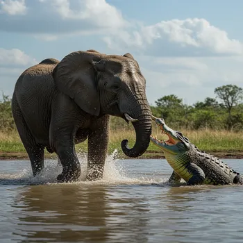 Nature's Brutal Encounter