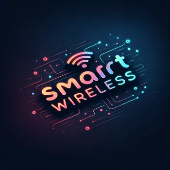 Neon Minimalist SmartWireless Logo