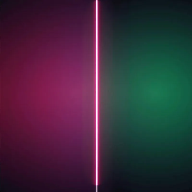 Neon Pink & Green Lines on Transparent - a neon pink line with a transparant back ground and a neon green line with a transparant back ground one line per image - AI image generated with Krea