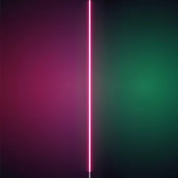 Neon Pink & Green Lines on Transparent