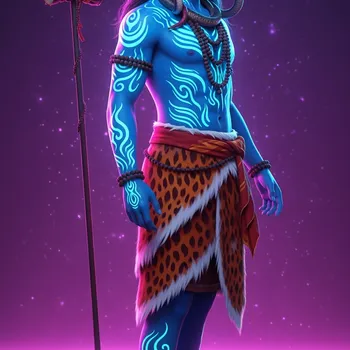 Neon Shiva: Hyperreal Bodhisattva