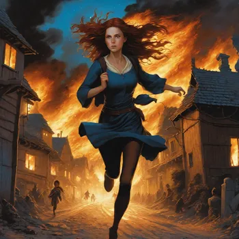 Night of Fire: Mother and Child Flee