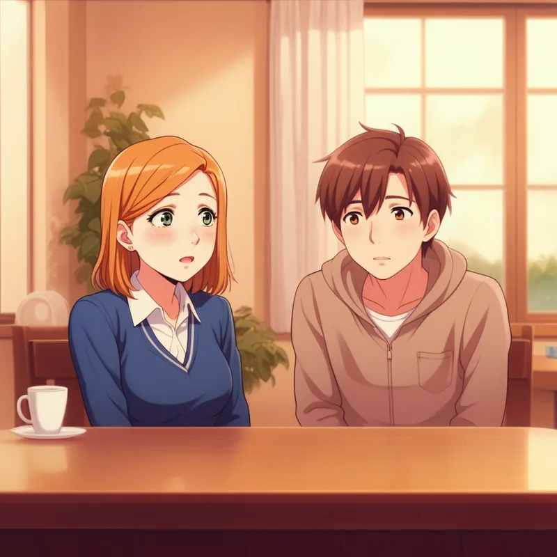 Nobara Kugisaki Friendly Moment - A friendly interaction between Nobara Kugisaki and her friends, capturing a lighthearted moment, drawn in a warm and detailed anime style. - AI image generated with Imagen 3