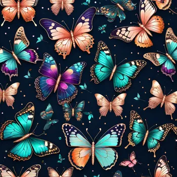 Opulent Chibi Butterflies Fantasy