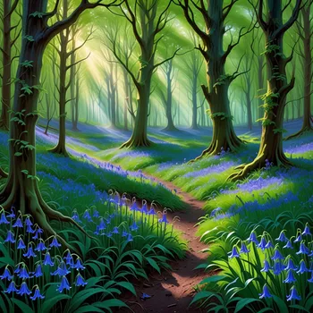 Otherworldly Bluebell Bloom