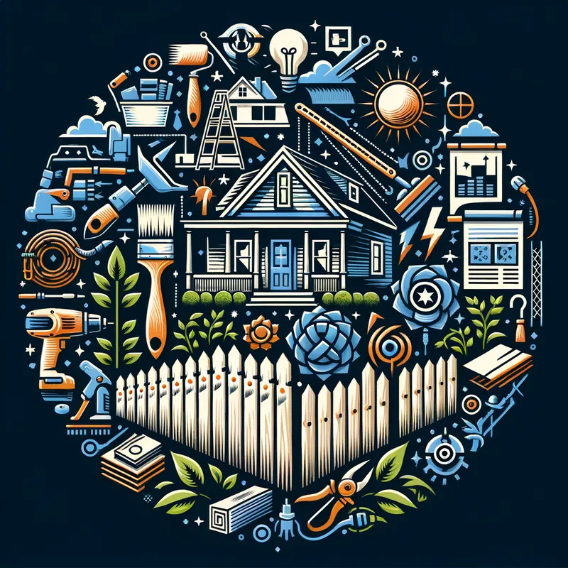 Paint & Remodel Pro - create me a catchy design for a contractor business that specializes in Paint, remodeling, fence, landscape electric and sheetrock services - AI image generated with Art