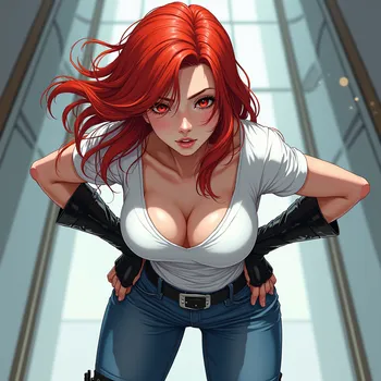 Passionate Red-haired Manga Heroine