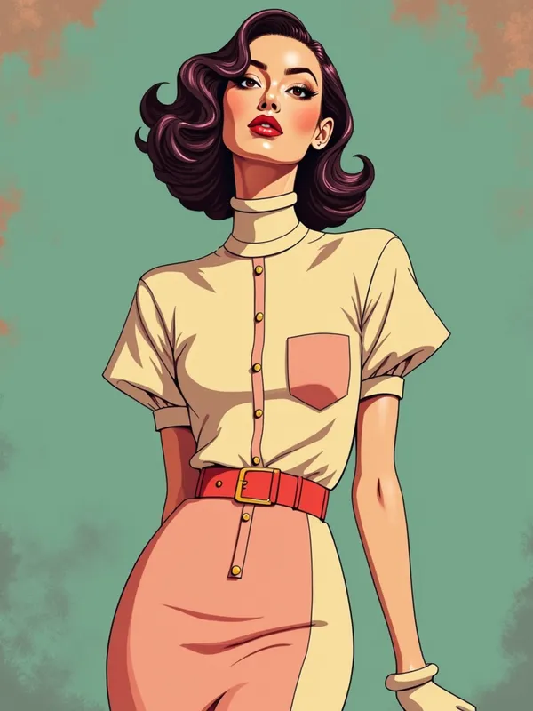 Pastel Art Deco Punk - Female Art Deco Bauhaus punk
- AI image generated with Photorealistic 2 - pastel colors