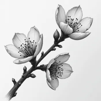 Pencil Study: Cherry Blossoms