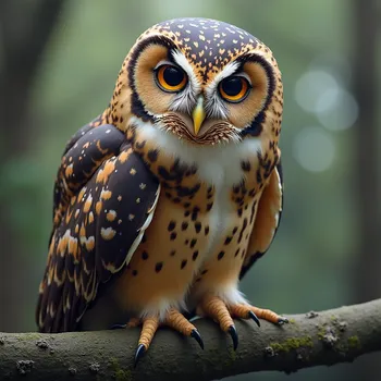 Perched Owl Portrait