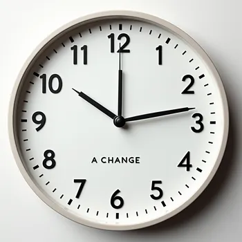 Perfectly Spaced Typographic Clock
