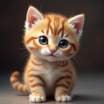 Photorealistic Cat Closeup