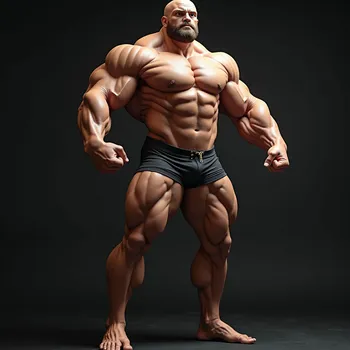 Photorealistic Muscled Bodybuilder