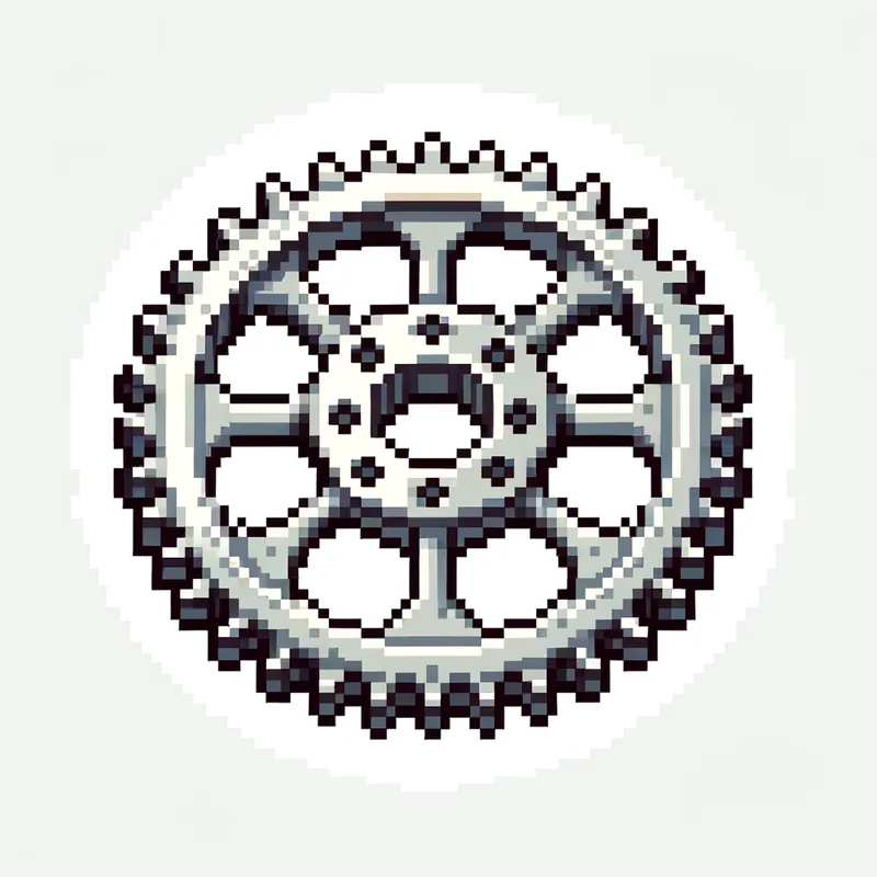 Pixel Art Sprocket Shine - Tangra AI Image Generator