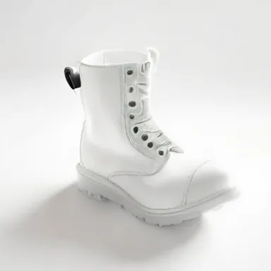 Plain Baby Boot Design - An uncomplicated design of a boot for a baby, placed on a white background. Emphasize simplicity and ease.