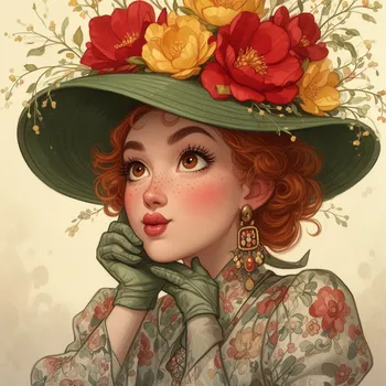 Playful Hat Portrait